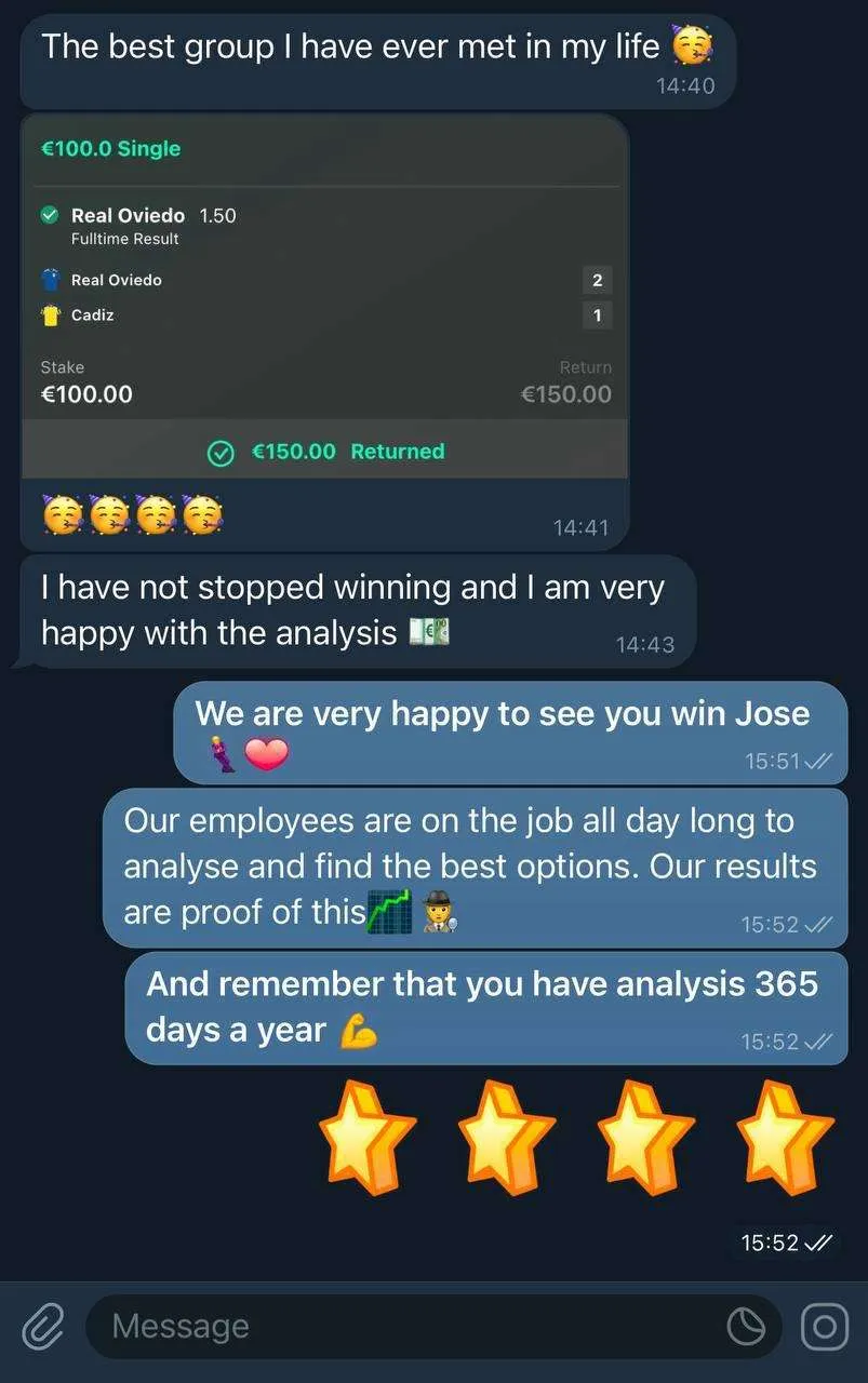 BetSwiss member result