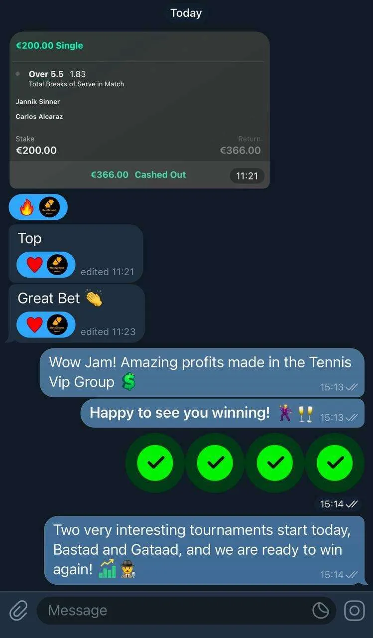 BetSwiss member result